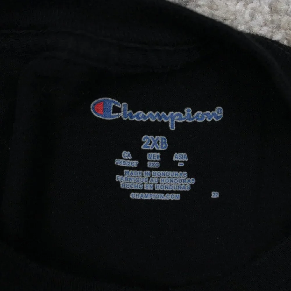 Champion Athletics Shirt Mens 2XB XXL-Big‎ Black Cotton Short Sleeve Pullover - Picture 8 of 12